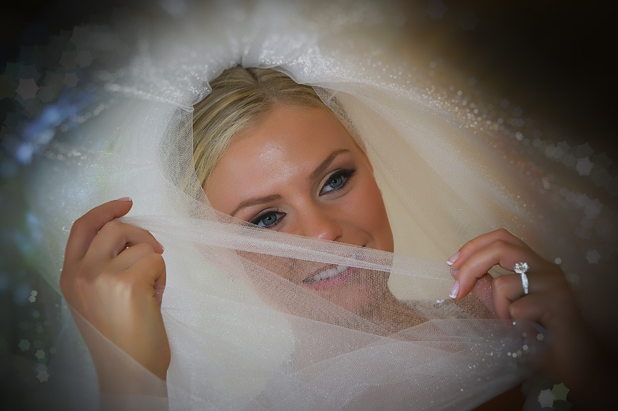 Beautiful Bridal Headshot with  Veil